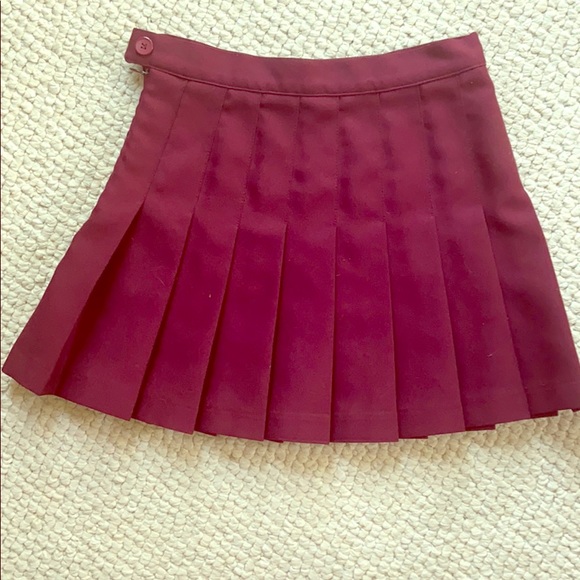 American Apparel Dresses & Skirts - American apparel maroon tennis skirt